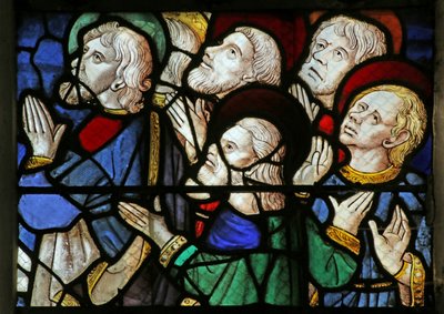 Window depicting People at the Second Coming of Christ by French School